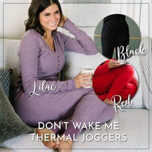 ZYIA Active Lilac Ribbed Don't Wake Me Thermals